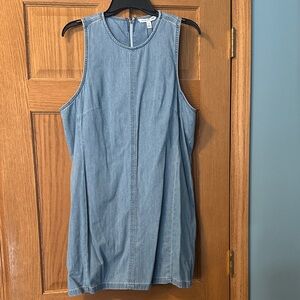 Calvin Klein Light Blue Denim Sleeveless Shift Dress